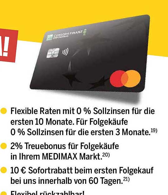 CONSIDOR FINANZ Karte – Flexibel und Zinsfrei