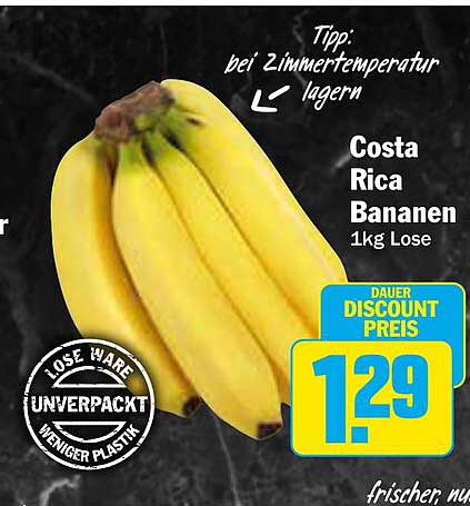 Costa Rica Bananen 1kg Lose