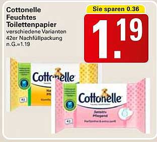 Cottonelle Feuchtes Toilettenpapier verschiedene Varianten 42er Nachfüllpackung