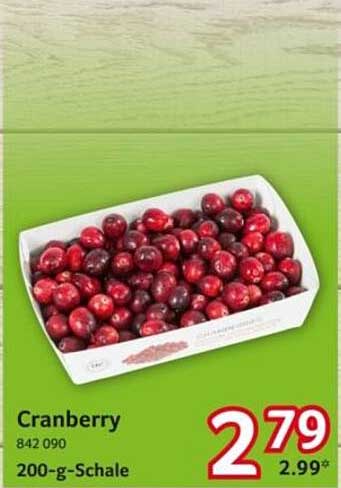 Cranberry 200-g-Schale