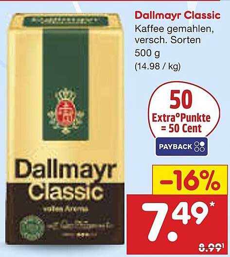 Dallmayr Classic Kaffee gemahlen, 500 g