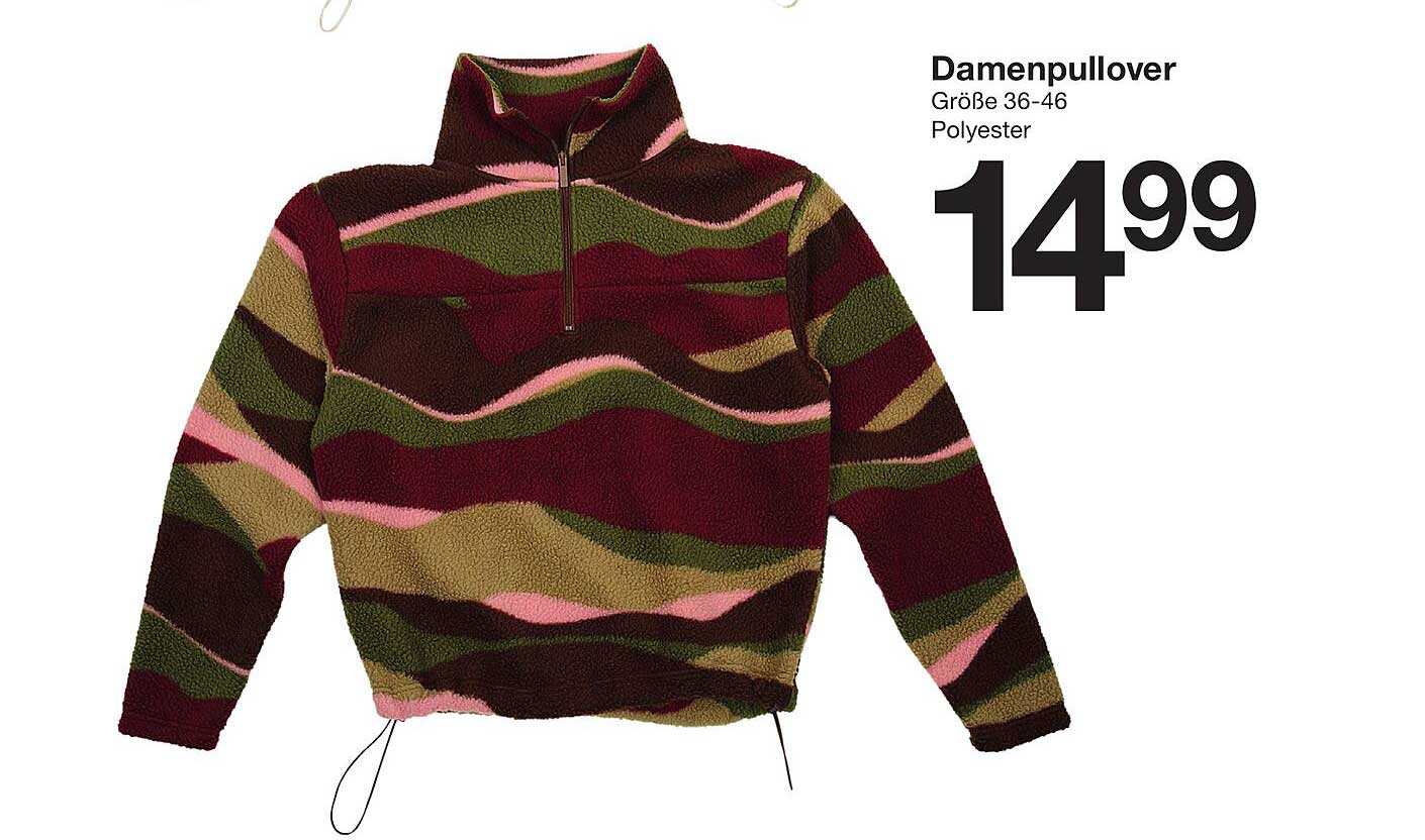 Damenpullover Größe 36-46 aus Polyester