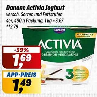 Danone Activia Joghurt - verschiedene Sorten und Fettstufen