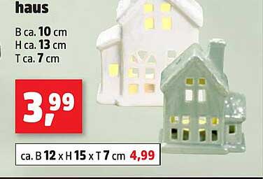 Dekoratives Haus aus Keramik