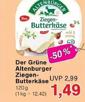 Der Grüne Altenburger Ziegen-Butterkäse