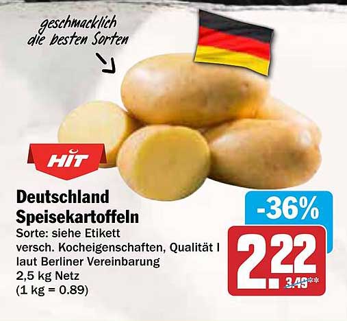 Deutschland Speisekartoffeln