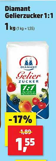 Diamant Gelierzucker 1:1 1 kg