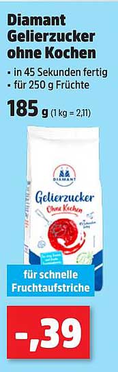 Diamant Gelierzucker ohne Kochen