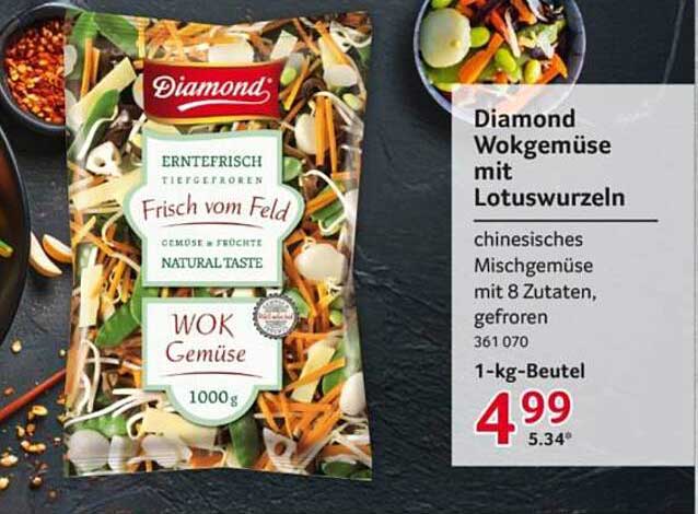 Diamond Wokgemüse mit Lotuswurzeln