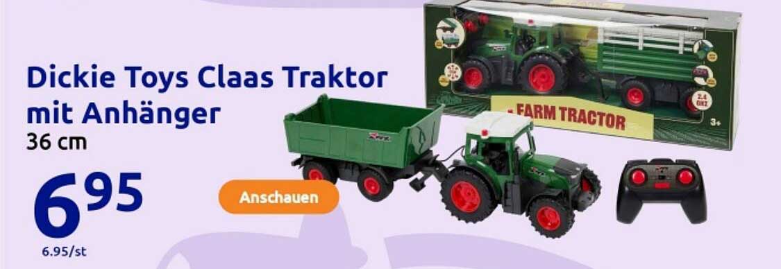 Traktor Mit Schwarzer Nummer Und Anhanger