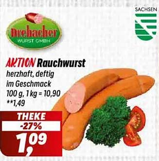 DIE HACHE - AKTION Rauchwurst herzhaft, deftig im Geschmack