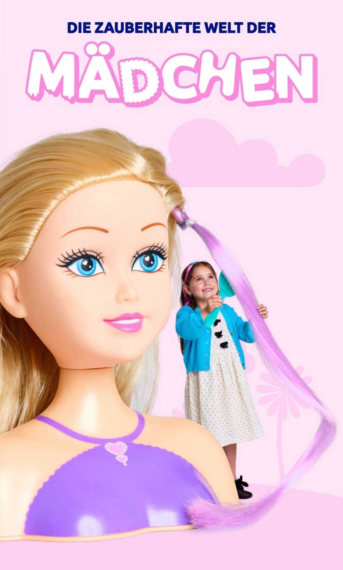 Die zauberhafte Welt der Mädchen - Frisierpuppe
