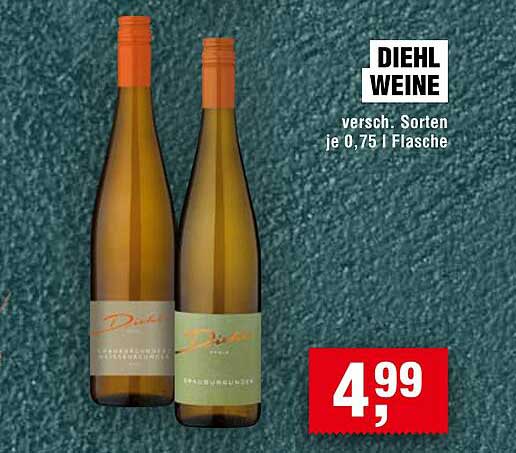 DIEHL WEINE - verschiedene Sorten je 0,75 l Flasche