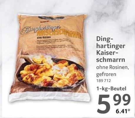 Dinghartinger Kaiserschmarrn ohne Rosinen, gefroren 1-kg-Beutel