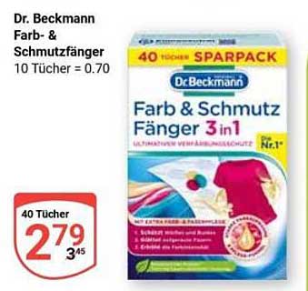 Dr. Beckmann Farb- & Schmutzfänger 3 in 1 Sparpack