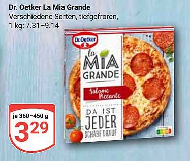 Dr. Oetker La Mia Grande - Verschiedene Sorten, tiefgefroren