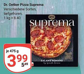 Dr. Oetker Pizza Suprema - Verschiedene Sorten, tiefgefroren