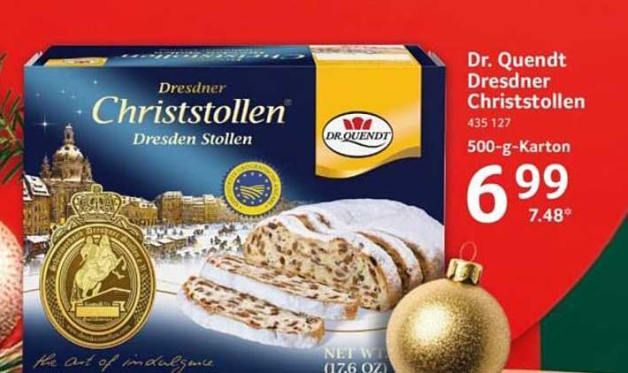 Dr. Quendt Dresdner Christstollen 500-g-Karton