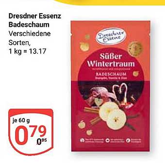 Dresdner Essenz Badeschaum Süßer Wintertraum