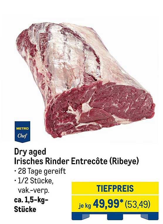 Dry aged Irisches Rinder Entrecôte (Ribeye)