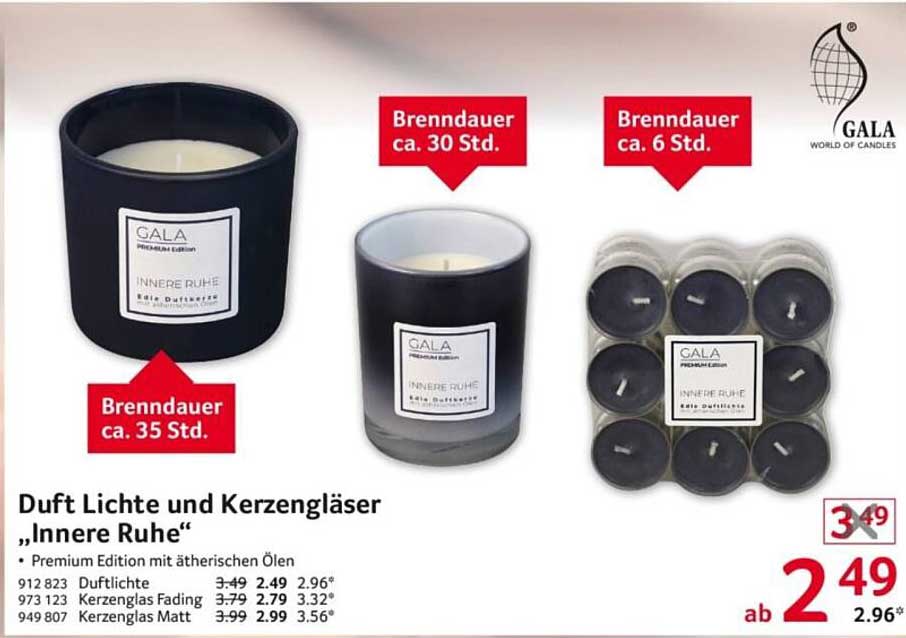 Duft Lichte und Kerzengläser 'Innere Ruhe'