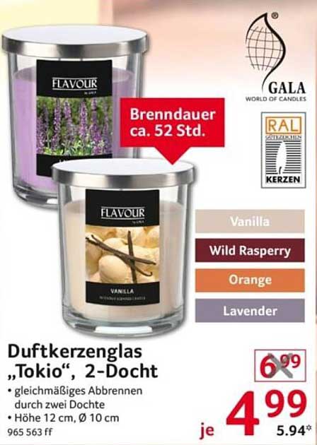Duftkerzenglas „Tokio“, 2-Docht
