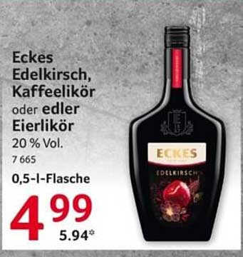 Eckes Edelkirsch, Kaffee- und edler Eierlikör 0,5 l
