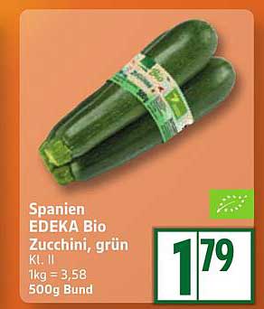 EDEKA Bio Zucchini, grün – Frische aus Spanien