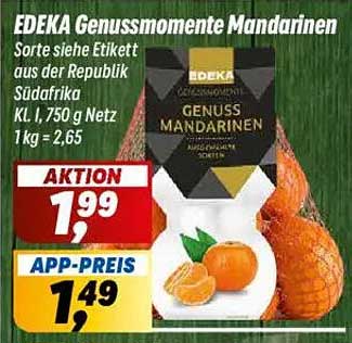 EDEKA Genussmomente Mandarinen 750 g