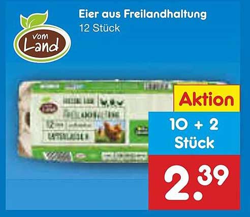Eier aus Freilandhaltung 12 Stück