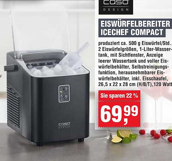 EISWÜRFELBEREITER ICECHEF COMPACT