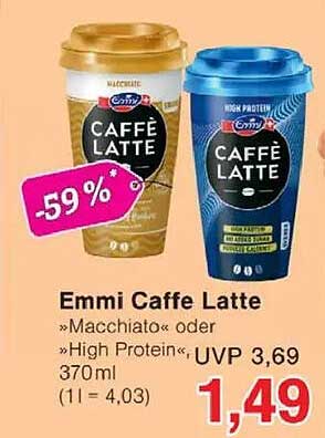 Emmi Caffè Latte »Macchiato« oder »High Protein«, 370ml