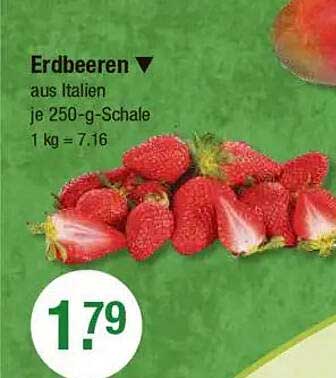 Erdbeeren aus Italien je 250-g-Schale