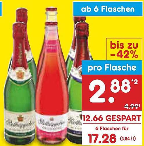 Erfrischende Getränke - Sekt und Schaumwein im Angebot