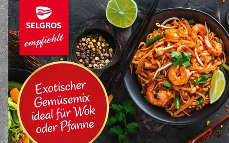Exotischer Gemüse-Mix ideal für Wok oder Pfanne