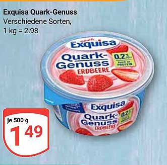 Exquisa Quark-Genuss Erdbeere 500 g
