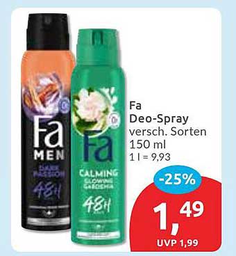 Fa Deo-Spray verschiedene Sorten 150 ml