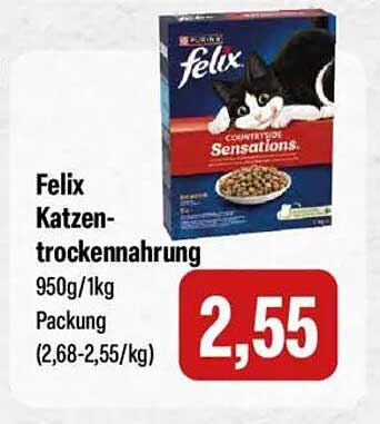 Felix Katzentrockenfutter 950g - Sensations