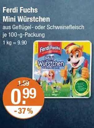 Ferdi Fuchs Mini Würstchen aus Geflügel- oder Schweinefleisch