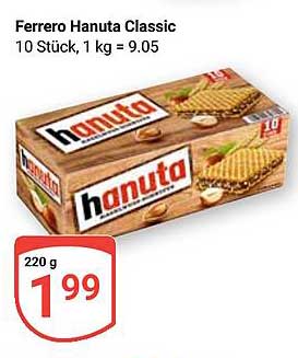 Ferrero Hanuta Classic 10 Stück