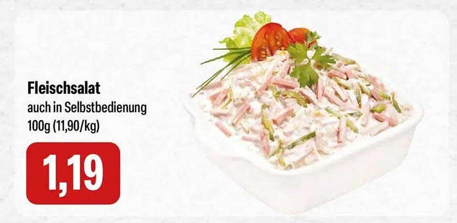 Fleischsalat auch in Selbstbedienung 100g (11,90/kg)