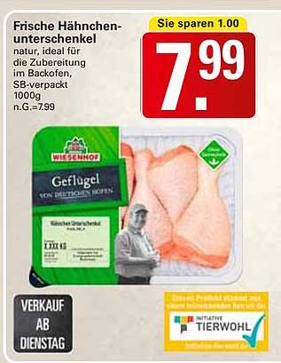 Frische Hähnchenunterschenkel