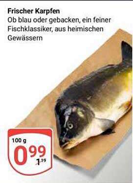 Frischer Karpfen