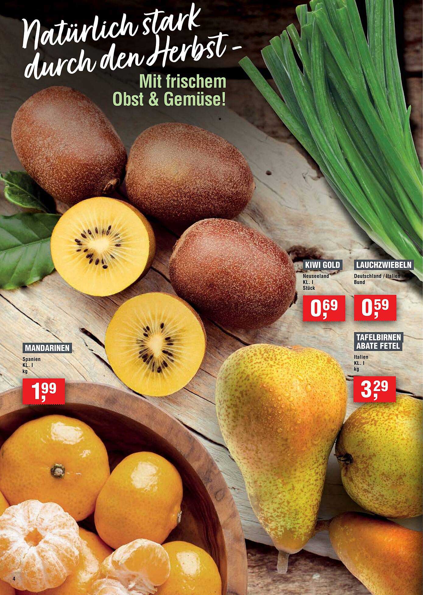 Frisches Obst und Gemüse – Herbstangebote