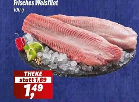 Frisches Welsfilet 100 g