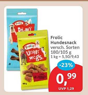 Frolic Hundesnack verschiedene Sorten 180/105 g