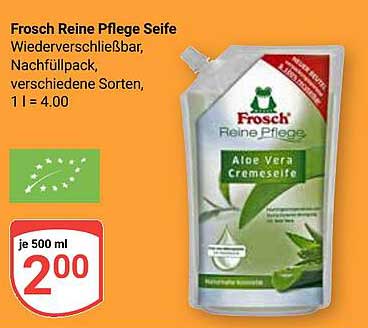 Frosch Reine Pflege Seife - Aloe Vera Cremeseife Nachfüllpack