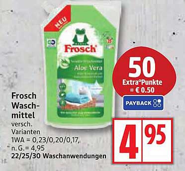 Frosch Waschmittel mit Aloe Vera - Frisch und Umweltbewusst