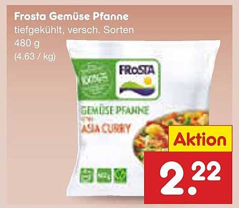 Frosta Gemüse Pfanne, tiefgekühlt, verschiedene Sorten, 480 g