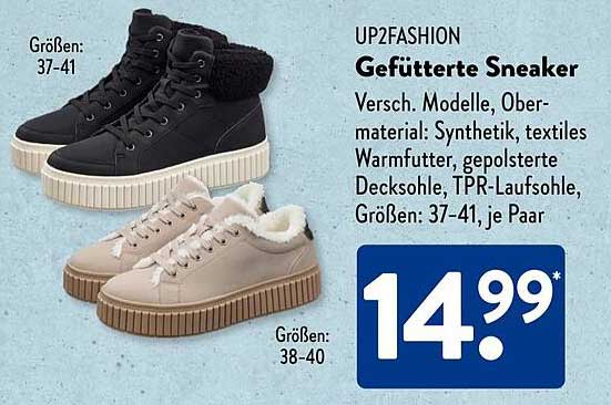 Gefütterte Sneaker